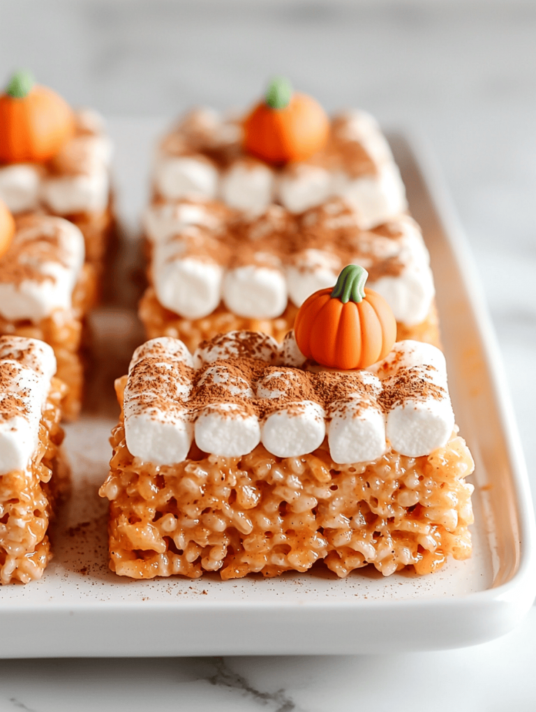 Spooky Sweetness: Halloween Pumpkin Rice Krispie Treats You Can’t Resist