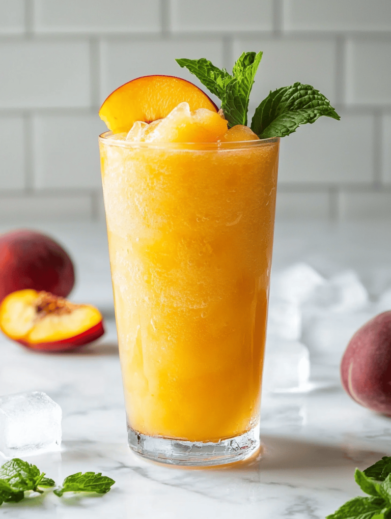 Peach Slushie Secrets: A Cool Twist for Spicy Days