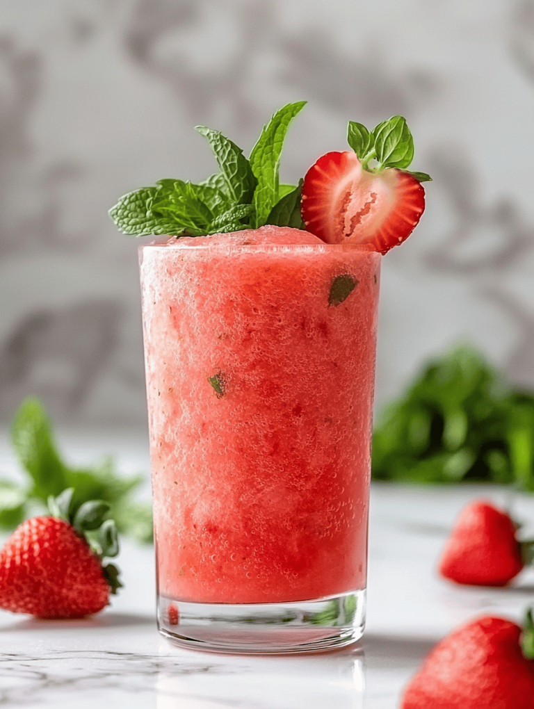 Hidden Summer Wonder: The Art of Making a Perfect Strawberry Slushie