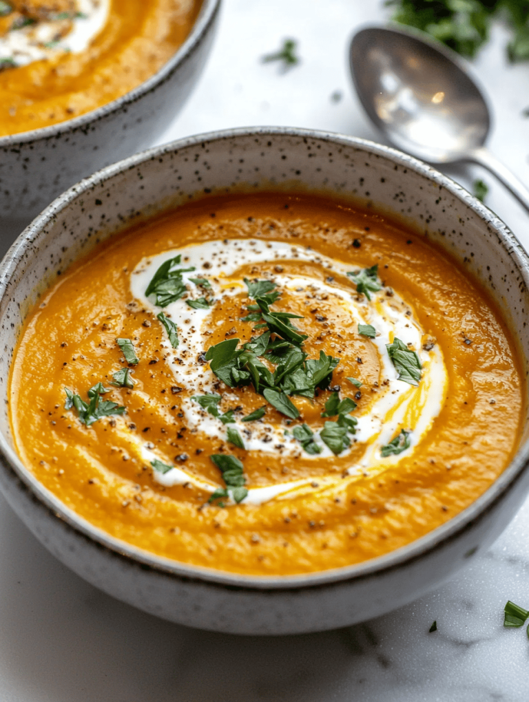Autumn’s Hidden Treasure: Roasted Butternut Squash & Carrot Soup