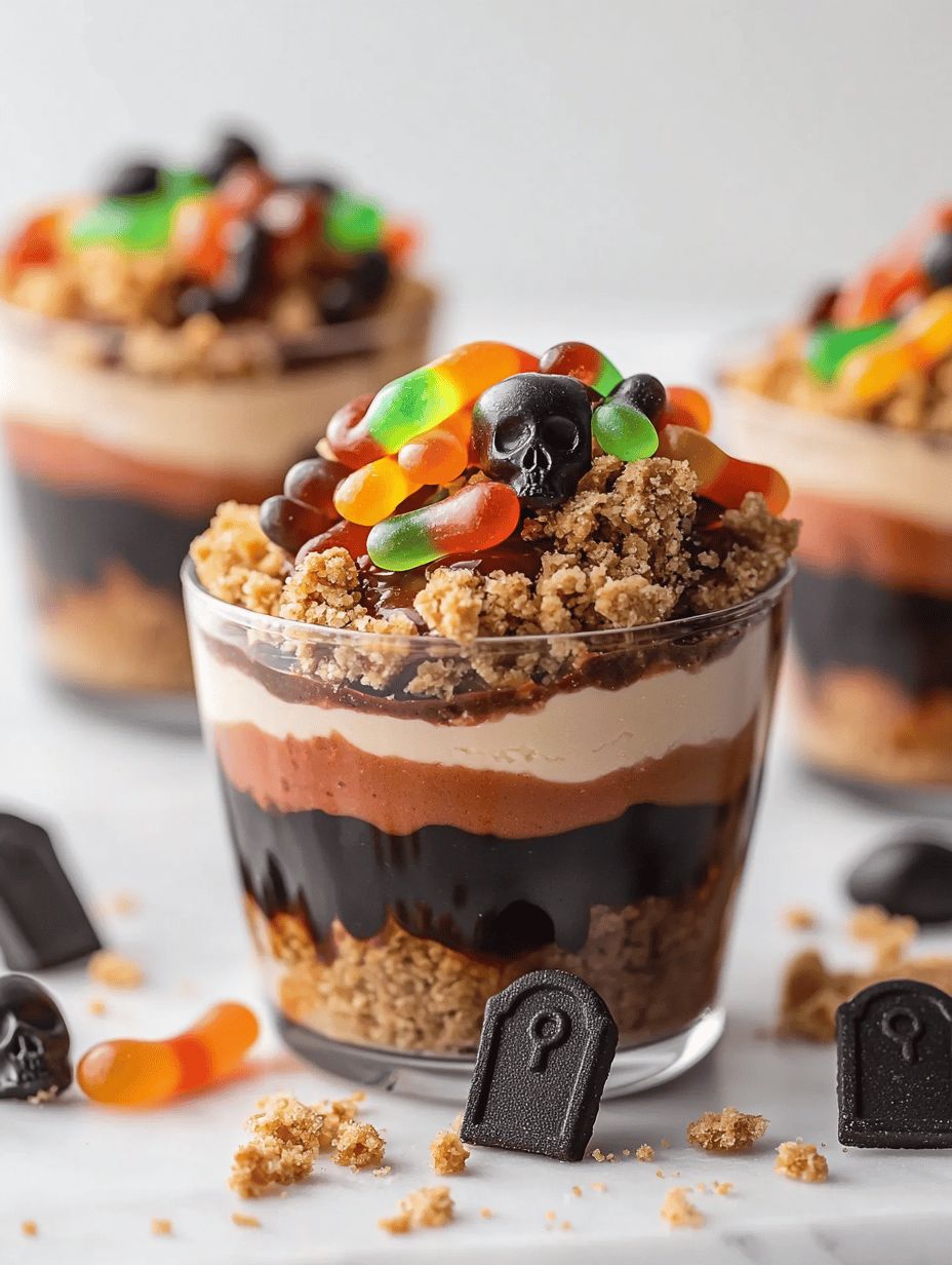 Spooky Sweetness: Halloween Graveyard Pudding Cups