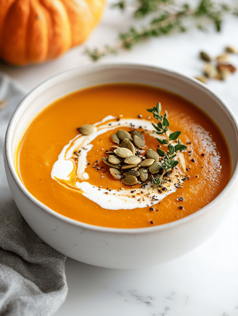 Whimsical Fall Pumpkin Soup: A Cozy Twist