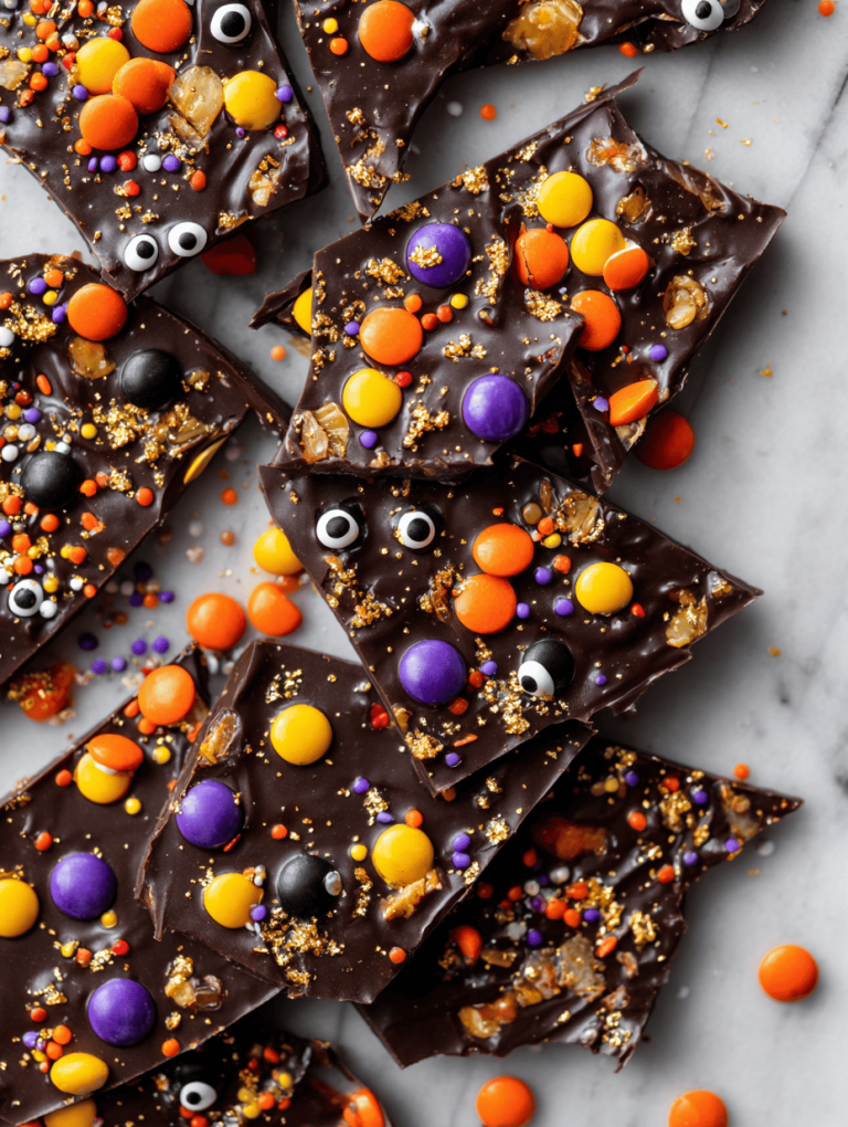 Spooky-Sweet Halloween Bark: A Crispy, Colorful Concoction