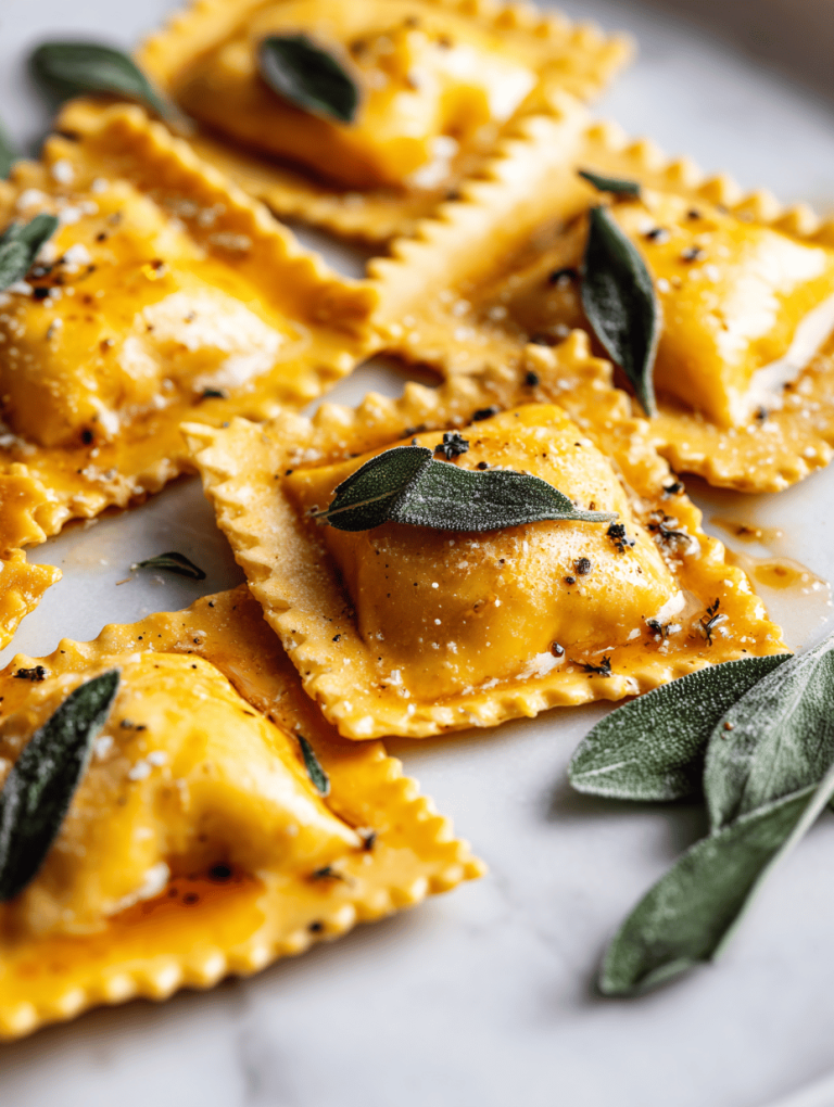Roasted Pumpkin Ravioli: A Cozy Fall Surprise in Every Bite
