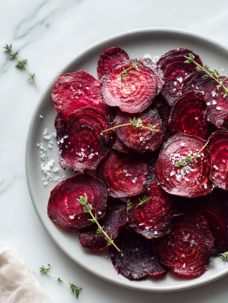 Baked Beet Chips Recipe