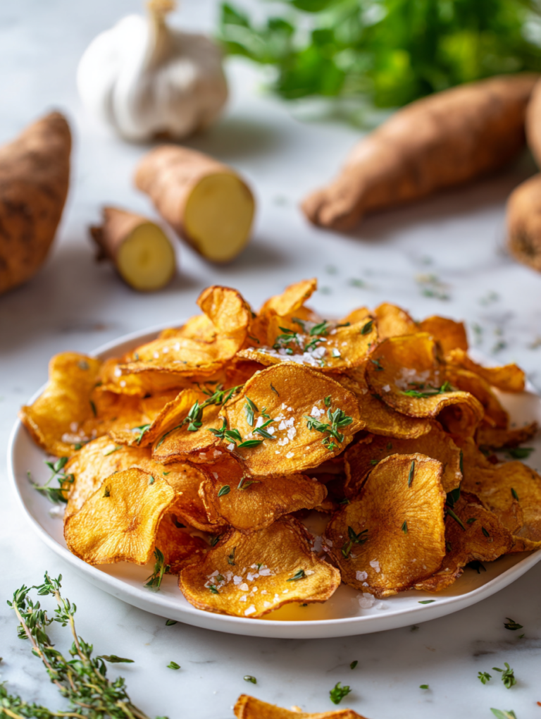 Baked Cassava Chips Recipe