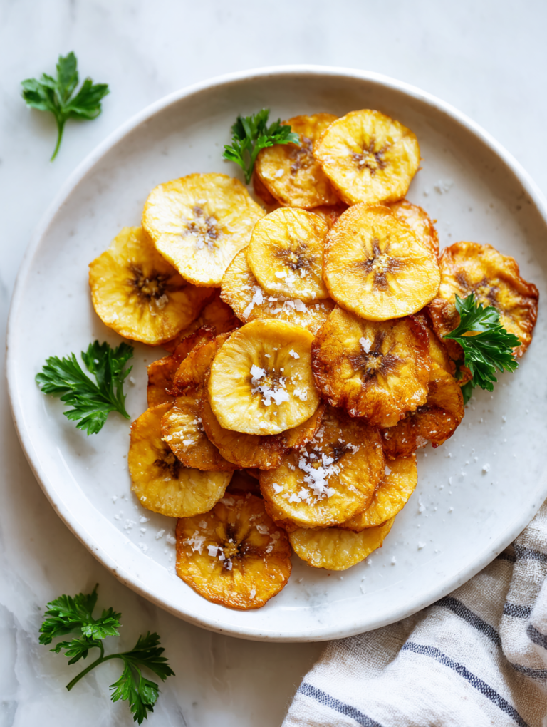 Baked Plantain Chips Recipe